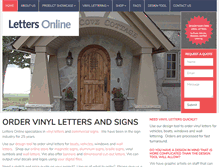 Tablet Screenshot of letters-online.com